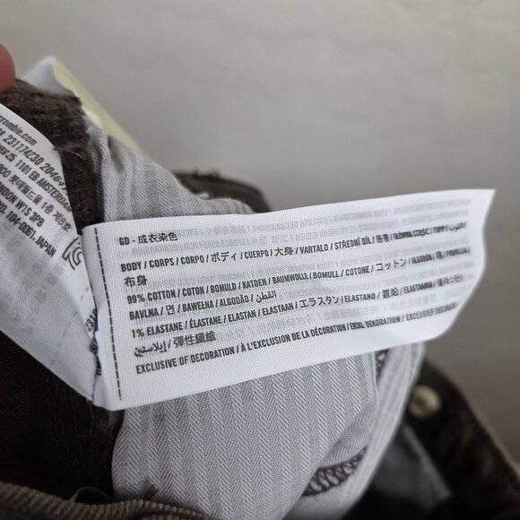 Abercrombie Kids Straight Leg Jean Brown Size 9/10 Regular Adjustable Waist NEW - Picture 9 of 10